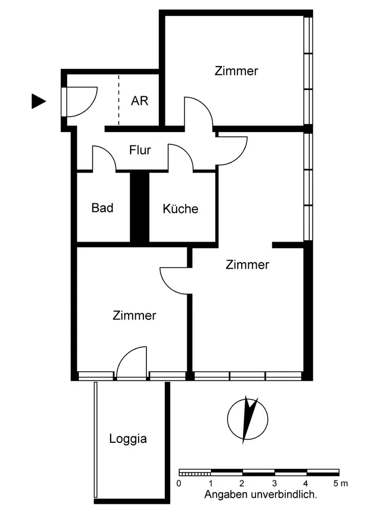 3 Zimmer Wohnung mit 70 m² in Frankfurt (Oder) – Bild 2