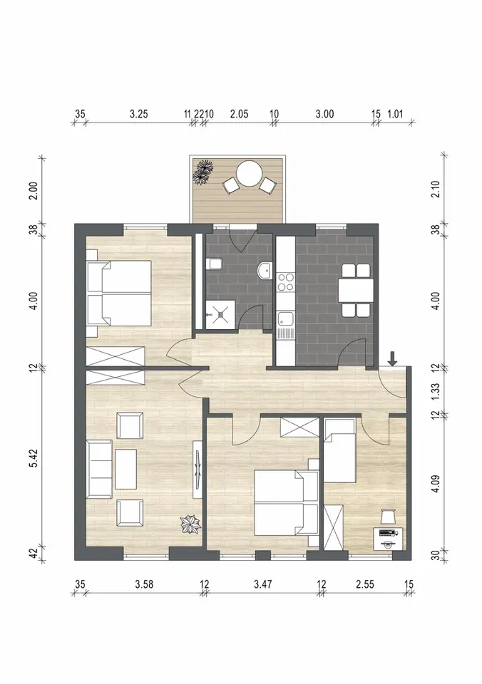 4 Zimmer Wohnung mit 85 m² in Flensburg – Bild 4