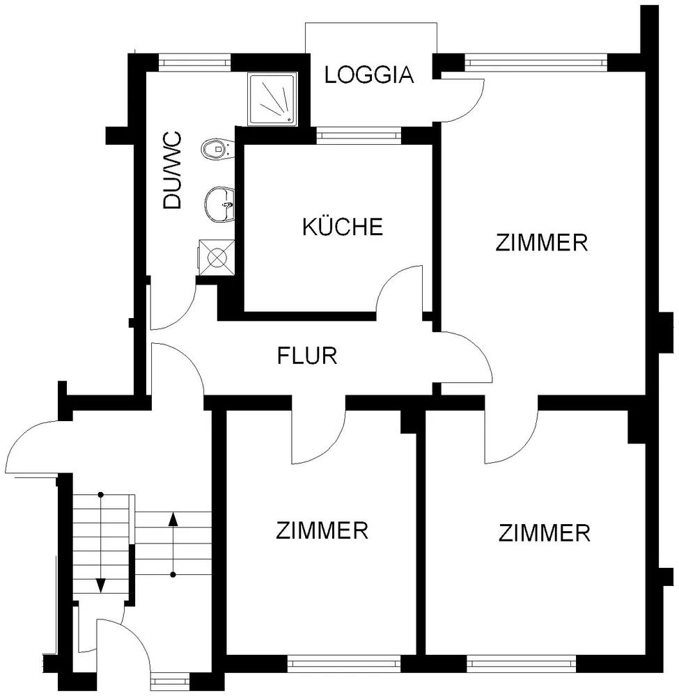 3 Zimmer Wohnung mit 71 m² in Hagen – Bild 2