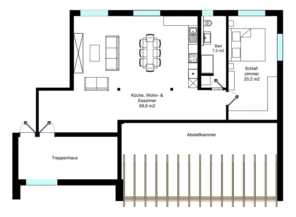 2 Zimmer Wohnung mit 65 m² in Fulda – Bild 4