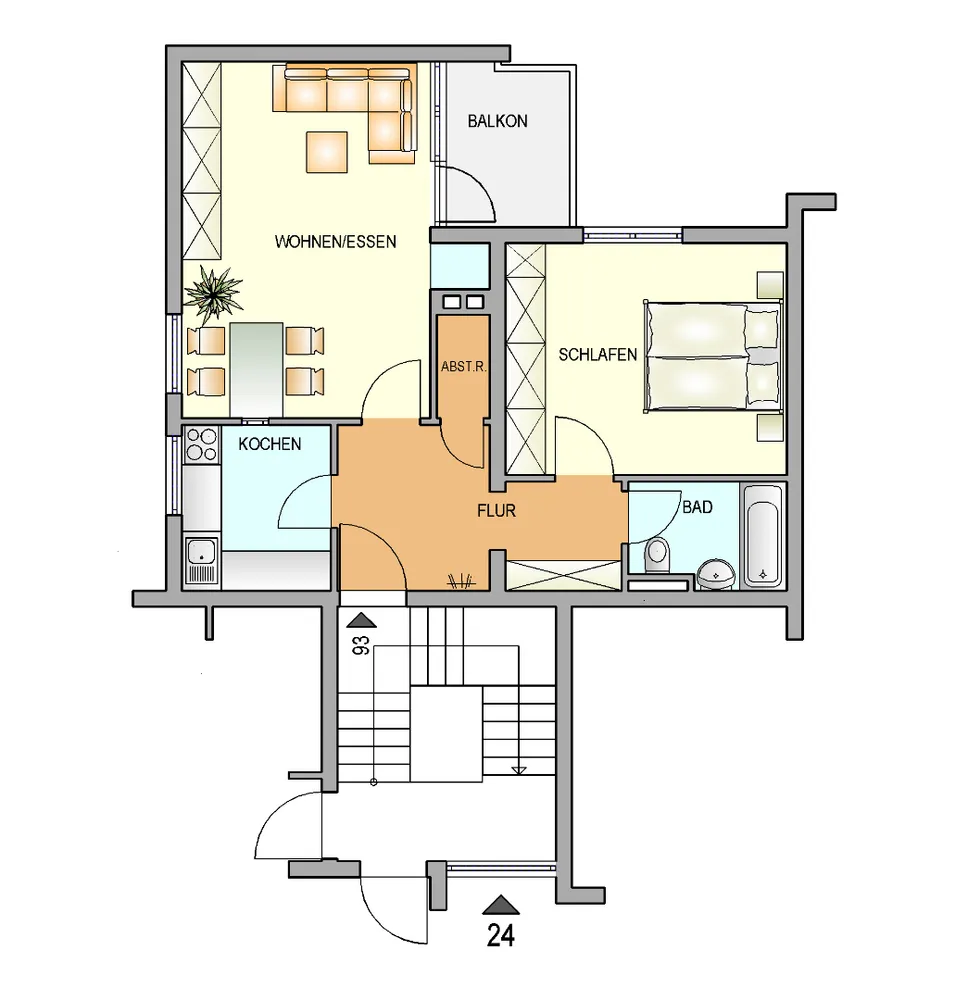 2 Zimmer Wohnung mit 56 m² in Remscheid – Bild 3