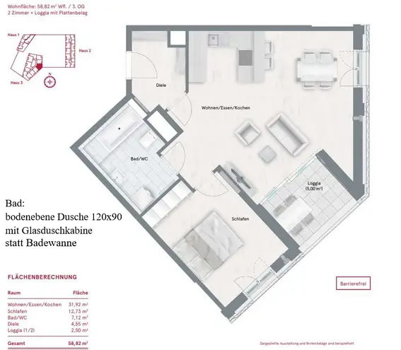 2 Zimmer Wohnung mit 59 m² in München – Bild 11