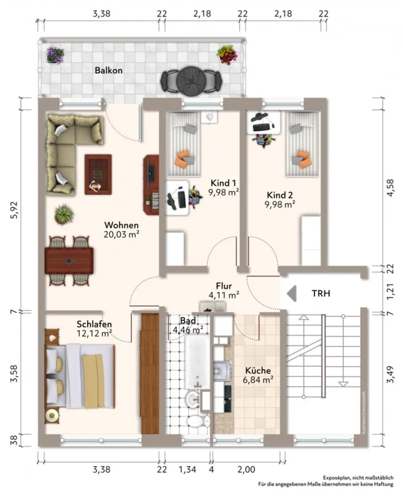 4 Zimmer Wohnung mit 70 m² in Bautzen – Bild 3