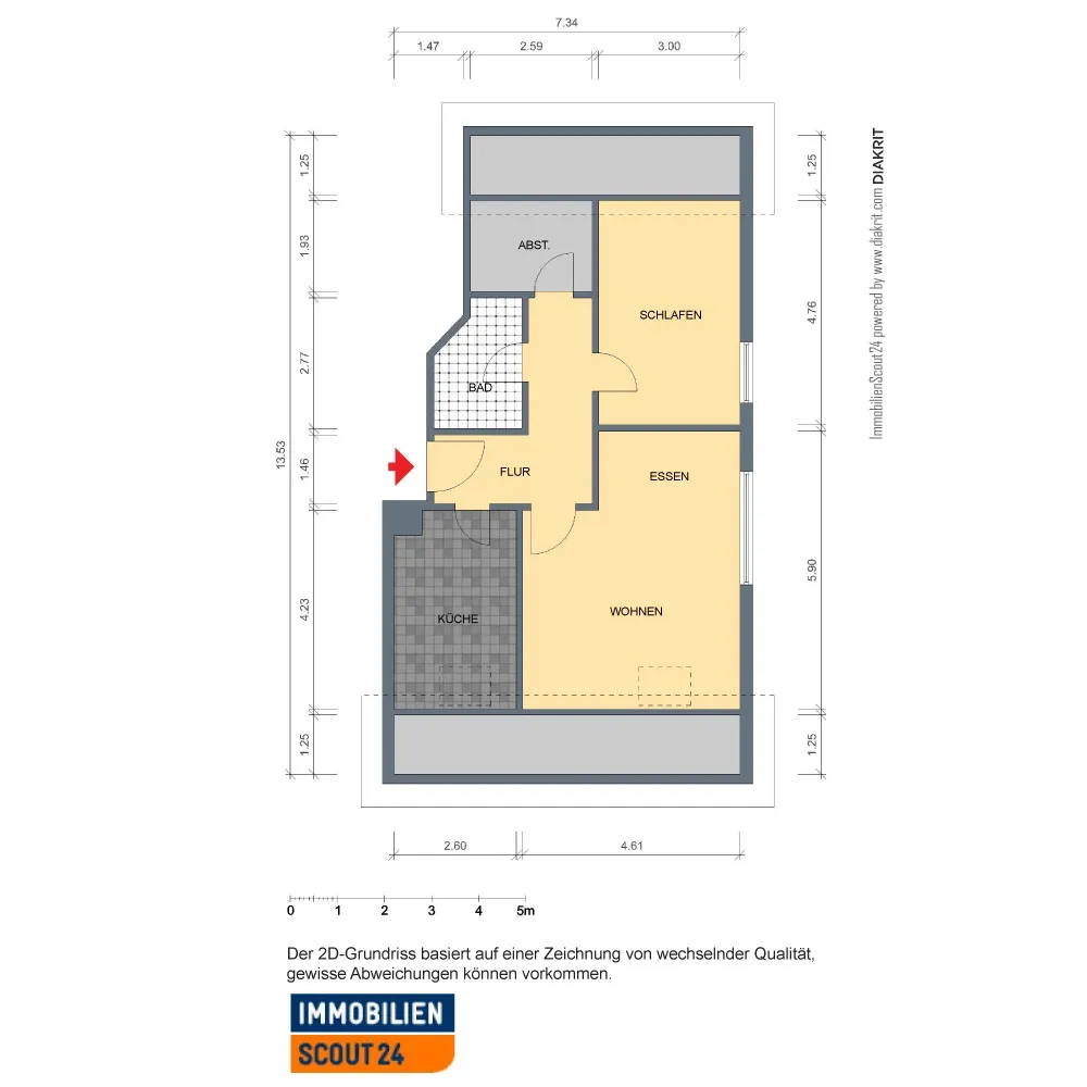 2 Zimmer Wohnung mit 57 m² in Pforzheim – Bild 12