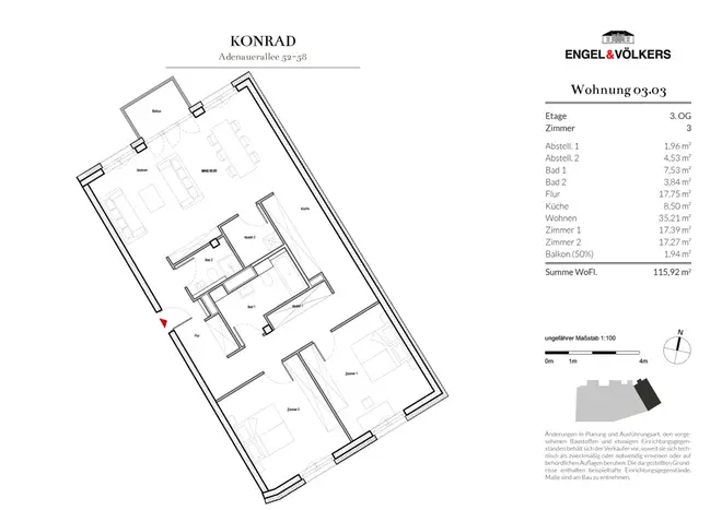 3 Zimmer Wohnung mit 116 m² in Hamburg – Bild 9