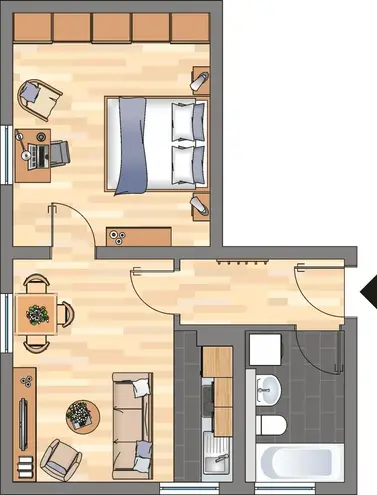1 Zimmer Wohnung mit 36 m² in Dortmund – Bild 4