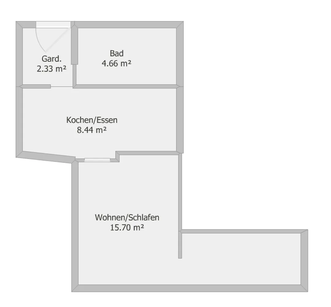 1 Zimmer Wohnung mit 31 m² in Augsburg – Bild 6