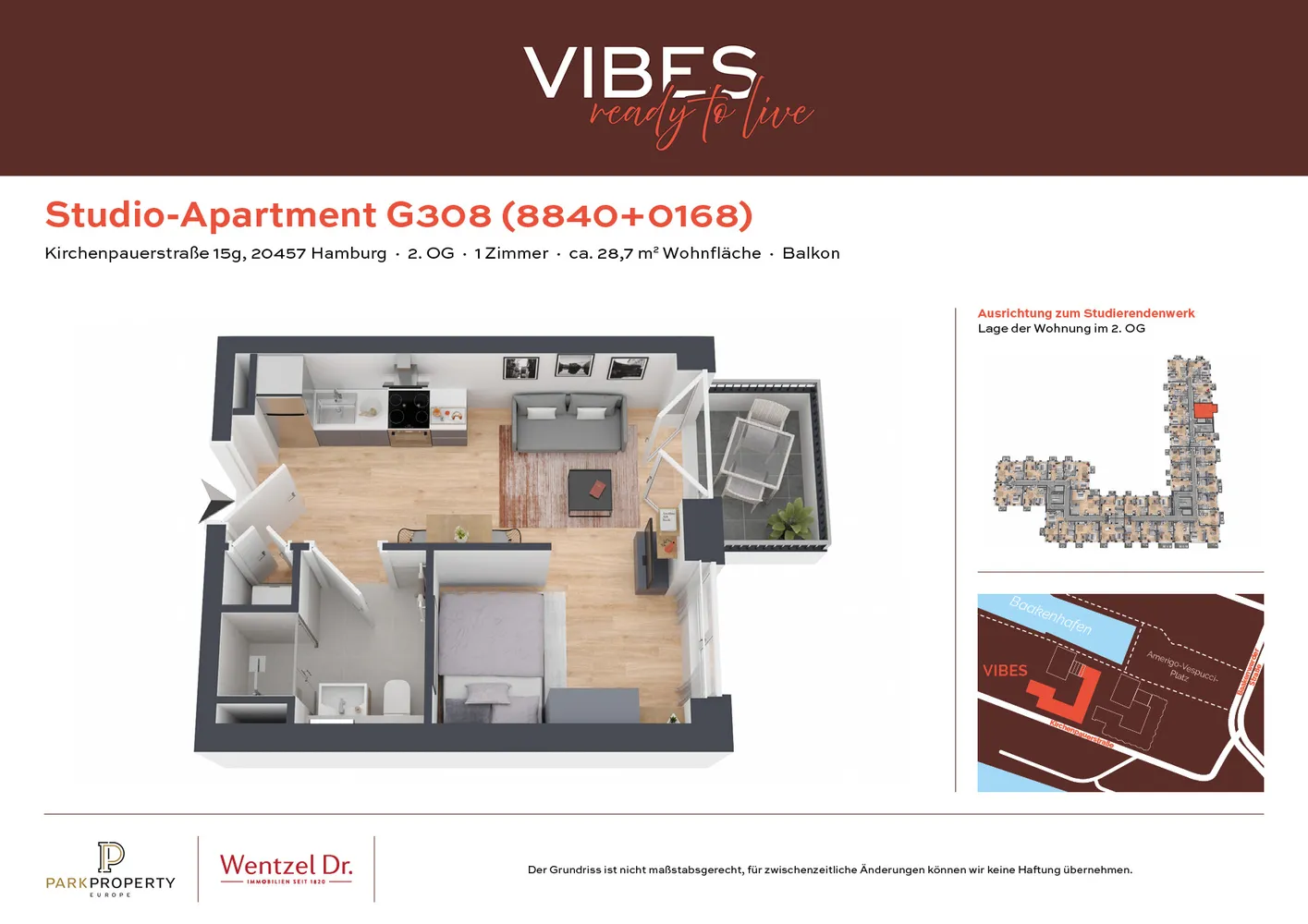 1 Zimmer Wohnung mit 29 m² in Hamburg – Bild 12
