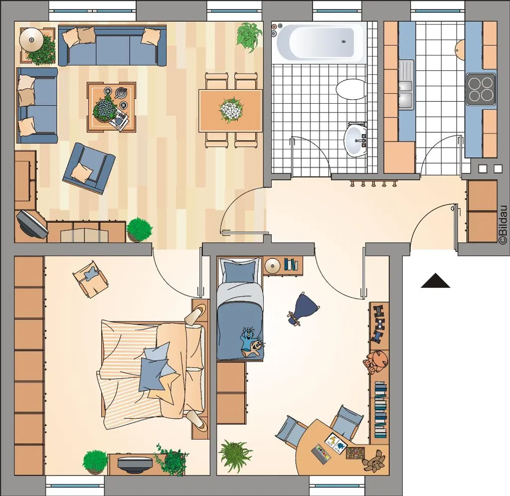4 Zimmer Wohnung mit 59 m² in Recklinghausen – Bild 2