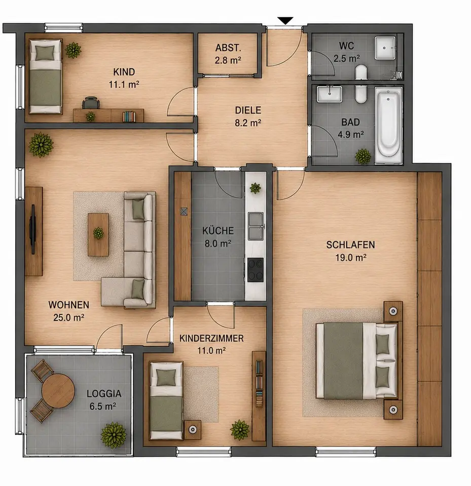 4 Zimmer Wohnung mit 93 m² in Dietzenbach – Bild 5