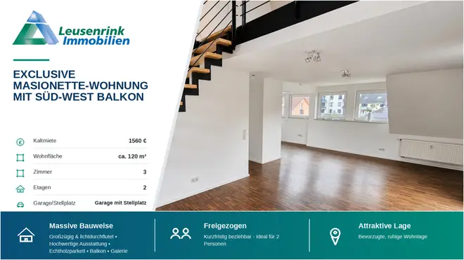 3 Zimmer Wohnung mit 120 m² in Herne – Bild 1