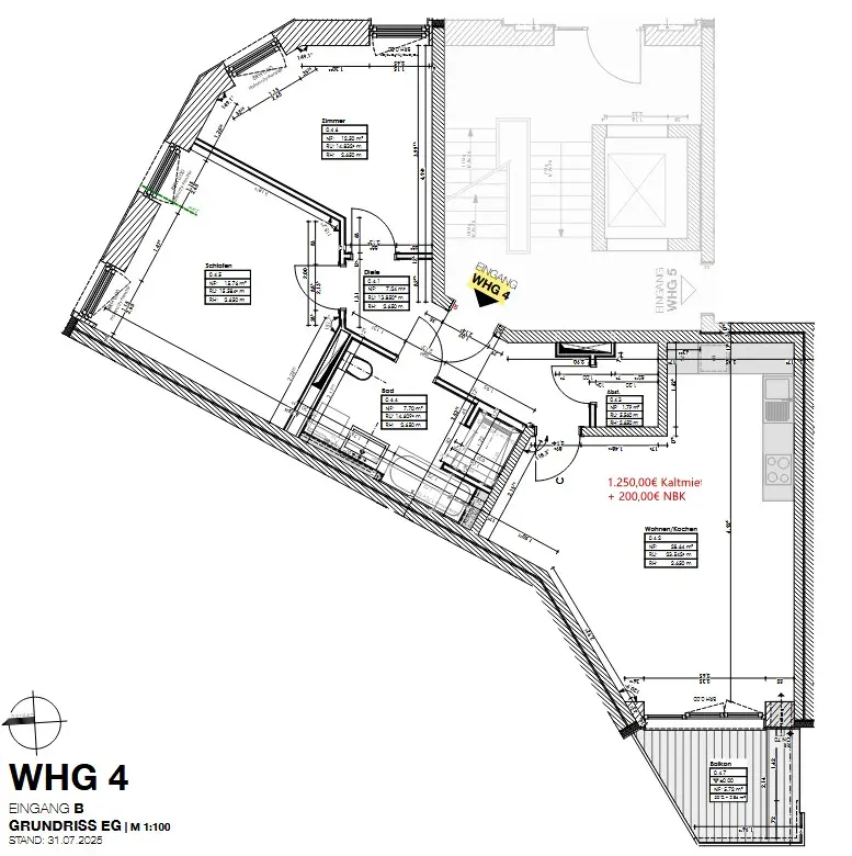 3 Zimmer Wohnung mit 76 m² in Schwerin – Bild 4