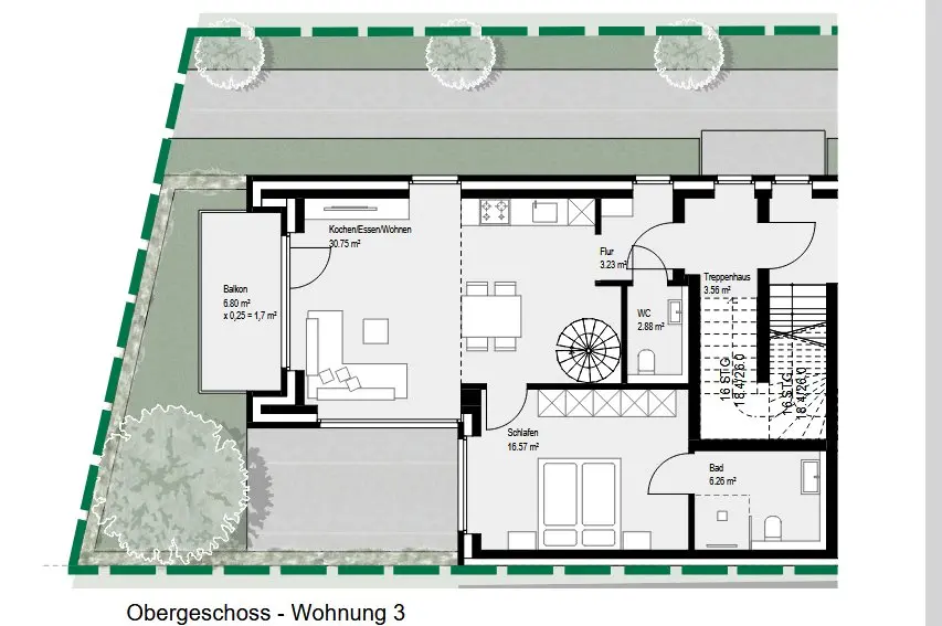 3 Zimmer Wohnung mit 93 m² in Borken – Bild 3