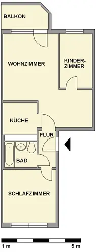 3 Zimmer Wohnung mit 55 m² in Chemnitz – Bild 5