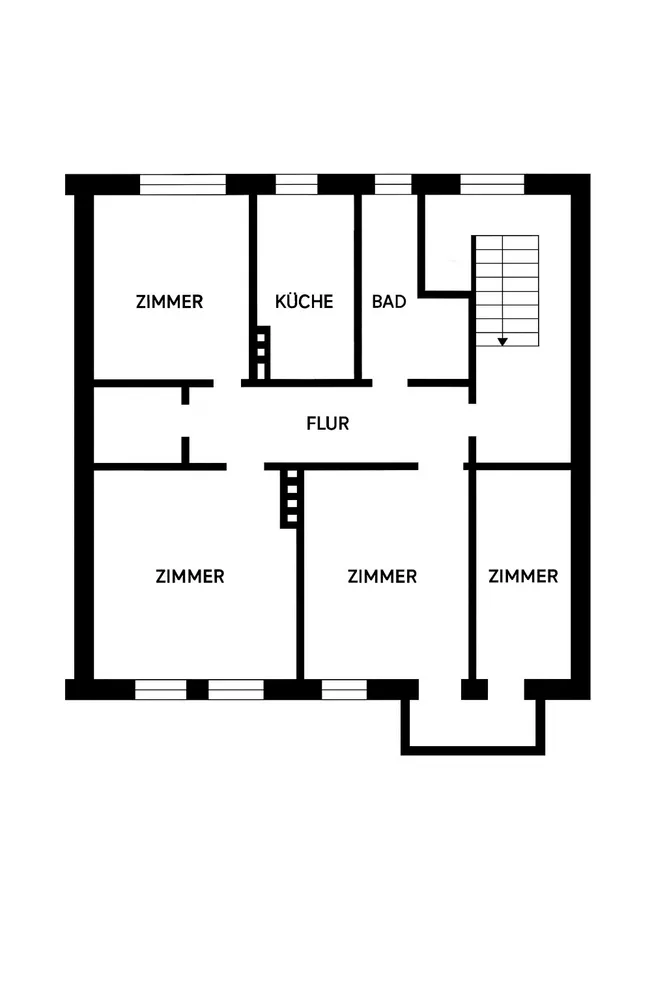 4 Zimmer Wohnung mit 105 m² in Augsburg – Bild 1