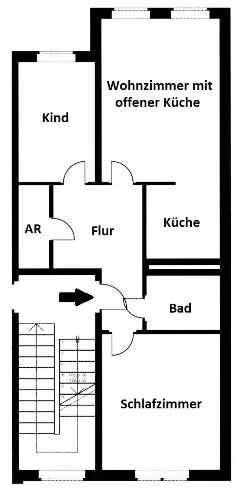 3 Zimmer Wohnung mit 59 m² in Magdeburg – Bild 7