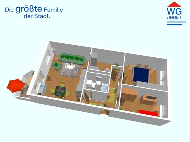 3 Zimmer Wohnung mit 69 m² in Chemnitz – Bild 2