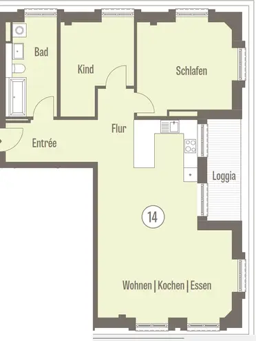 3 Zimmer Wohnung mit 93 m² in Leipzig – Bild 8