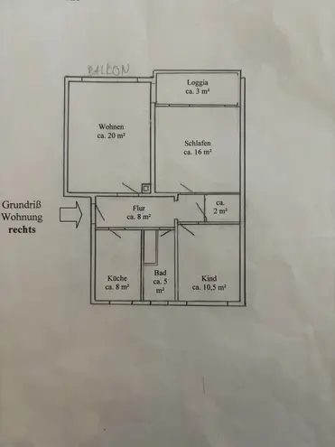 3 Zimmer Wohnung mit 78 m² in Kiel – Bild 1