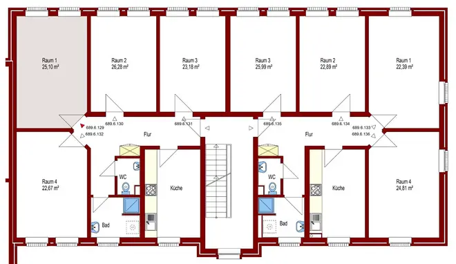 1 Zimmer Wohnung mit 25 m² in Oldenburg – Bild 2
