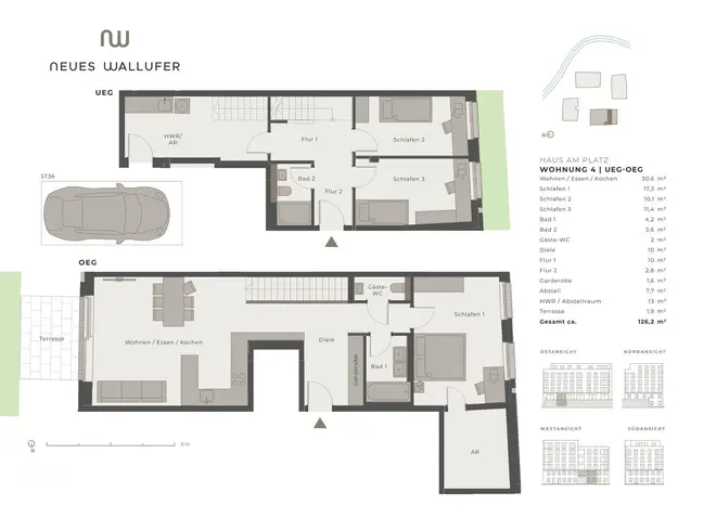 4 Zimmer Wohnung mit 126 m² in Lübeck – Bild 2