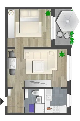 2 Zimmer Wohnung mit 46 m² in Chemnitz – Bild 7