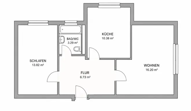 2 Zimmer Wohnung mit 54 m² in Hannover – Bild 5