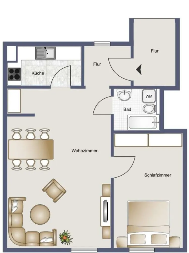 3 Zimmer Wohnung mit 56 m² in Ludwigsburg – Bild 9