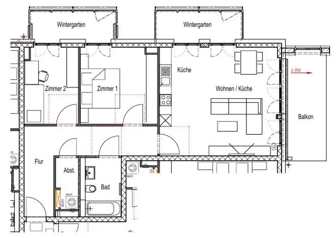 3 Zimmer Wohnung mit 95 m² in Wiesbaden – Bild 6