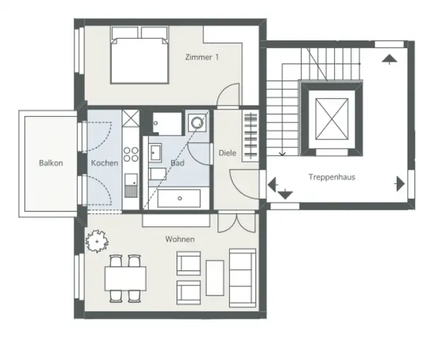 2 Zimmer Wohnung mit 59 m² in Potsdam – Bild 3