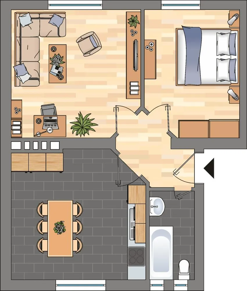 3 Zimmer Wohnung mit 52 m² in Kiel – Bild 5