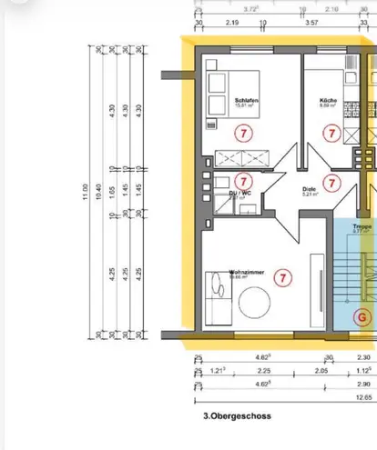 2 Zimmer Wohnung mit 52 m² in Krefeld – Bild 12