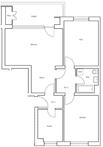 3 Zimmer Wohnung mit 80 m² in Braunschweig – Bild 2