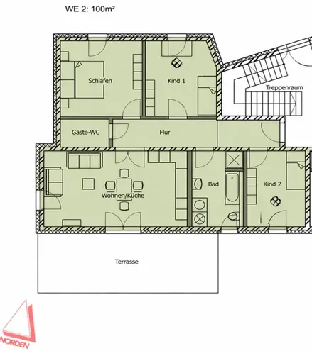 4 Zimmer Wohnung mit 100 m² in Dresden – Bild 2