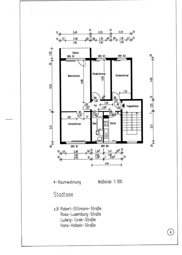 4 Zimmer Wohnung mit 71 m² in Stendal – Bild 2