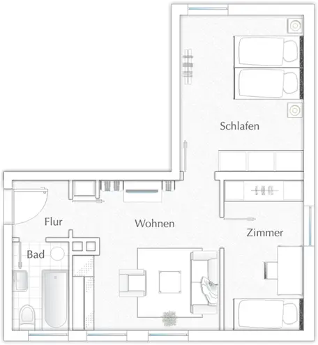 3 Zimmer Wohnung mit 49 m² in Ingolstadt – Bild 9