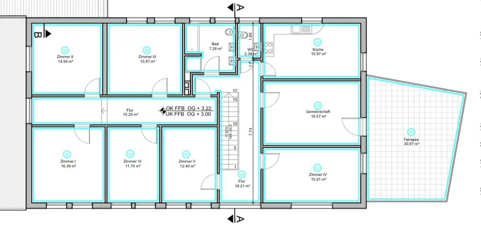 6 Zimmer Wohnung mit 180 m² in Rotenburg (Wümme) – Bild 9