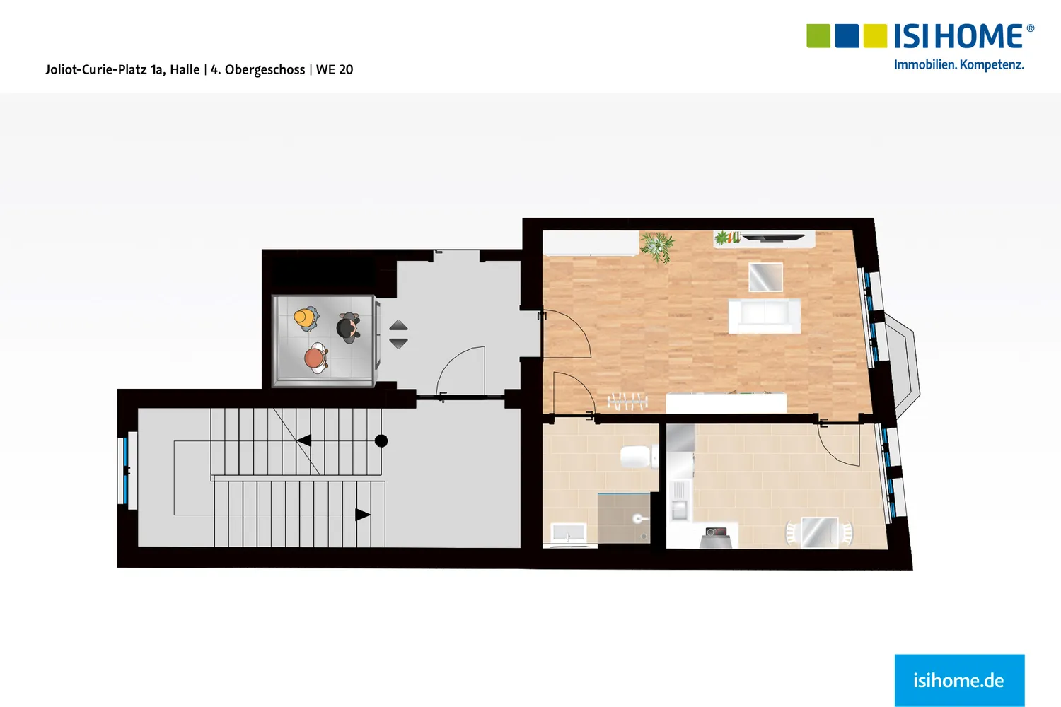 1 Zimmer Wohnung mit 39 m² in Halle (Saale) – Bild 8