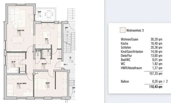 3 Zimmer Wohnung mit 110 m² in Potsdam – Bild 7