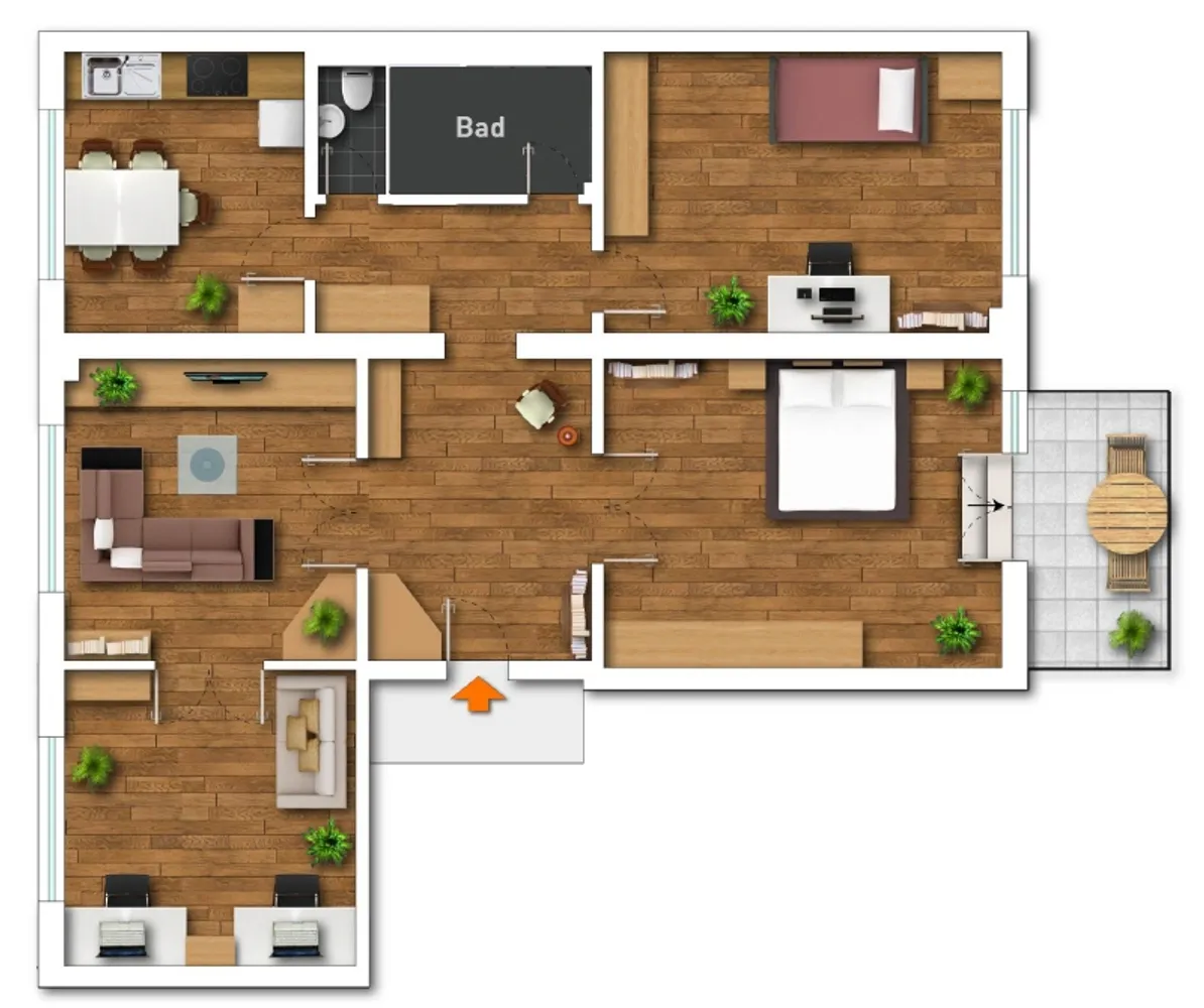 4 Zimmer Wohnung mit 105 m² in Dresden – Bild 2