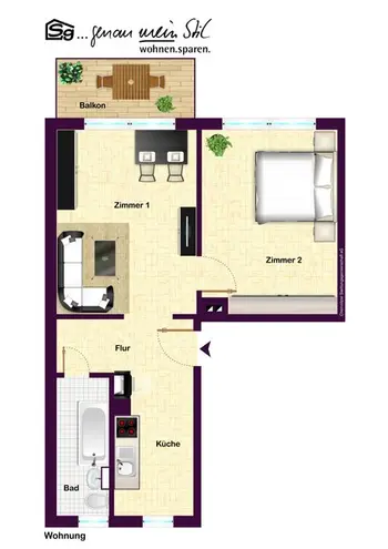 2 Zimmer Wohnung mit 49 m² in Chemnitz – Bild 10