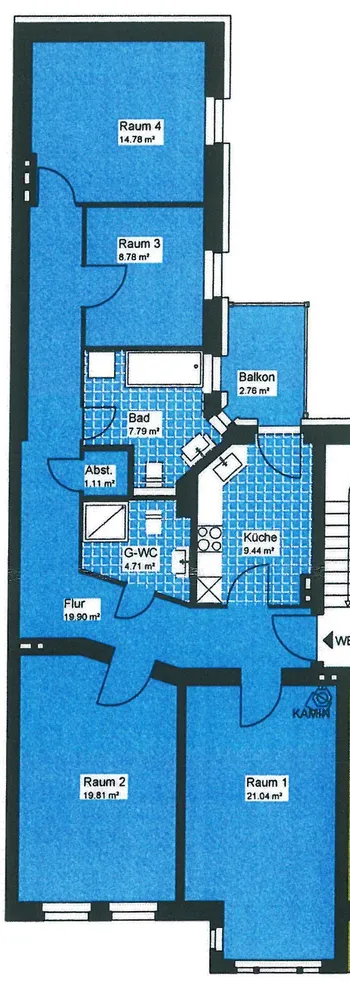4 Zimmer Wohnung mit 110 m² in Halle (Saale) – Bild 10