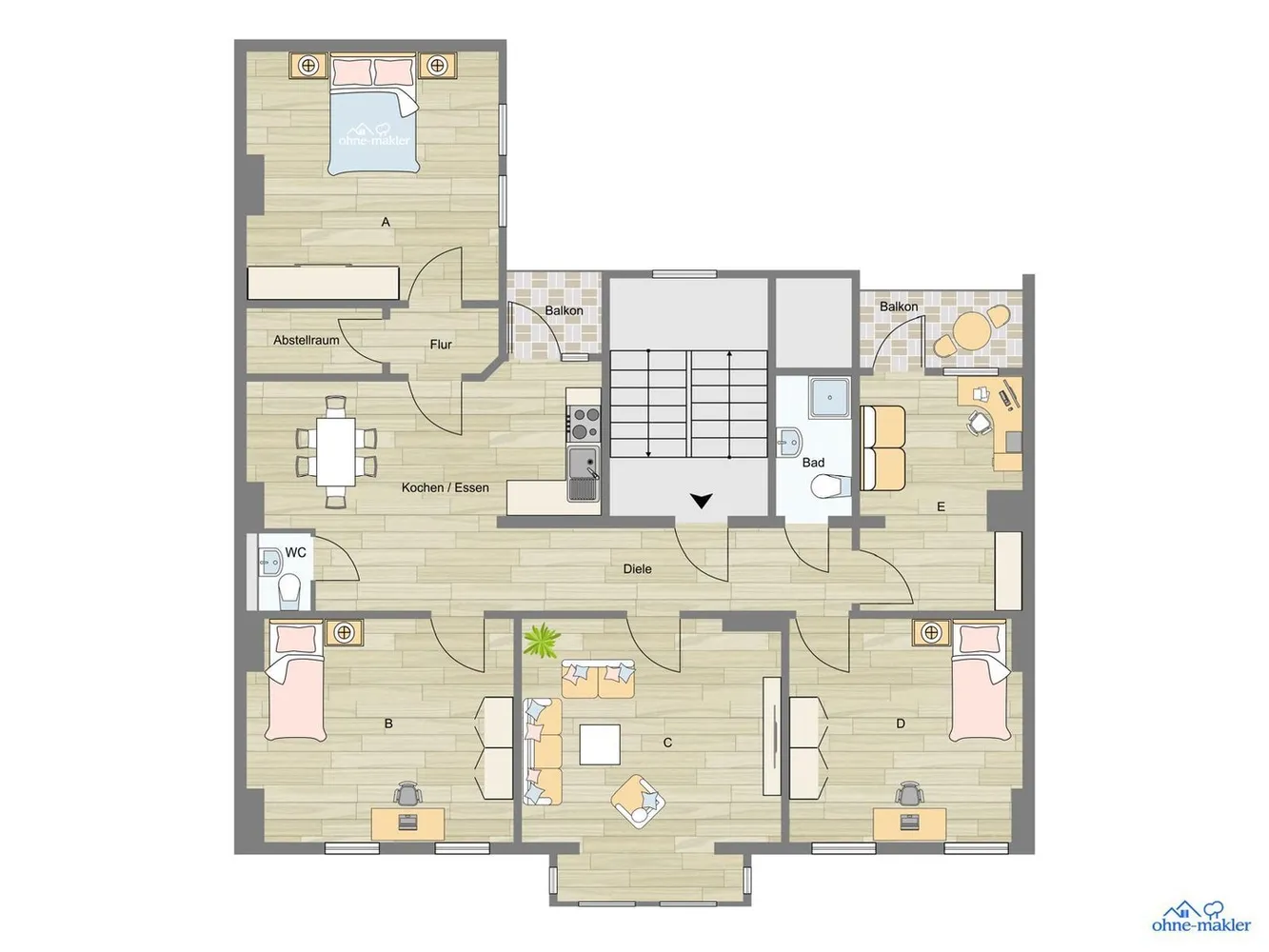 5 Zimmer Wohnung mit 141 m² in Braunschweig – Bild 5
