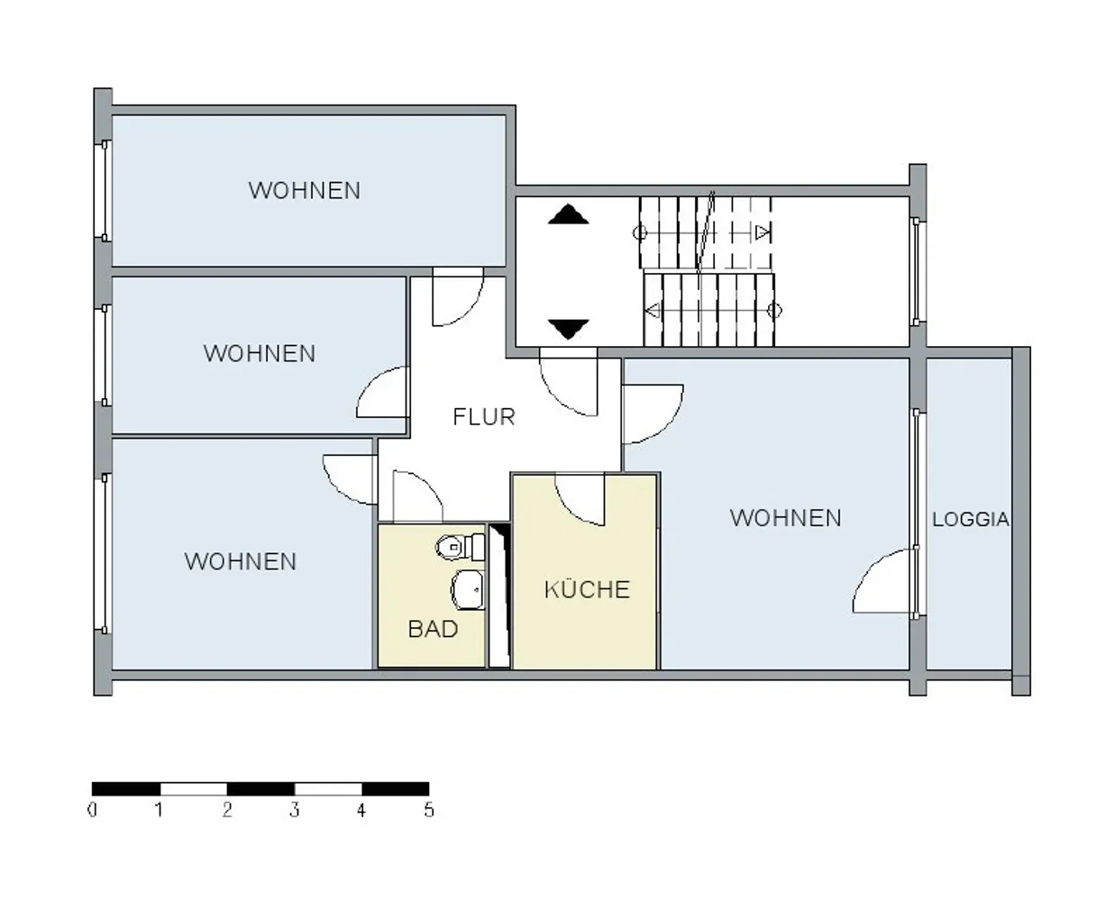 4 Zimmer Wohnung mit 76 m² in Neubrandenburg – Bild 2