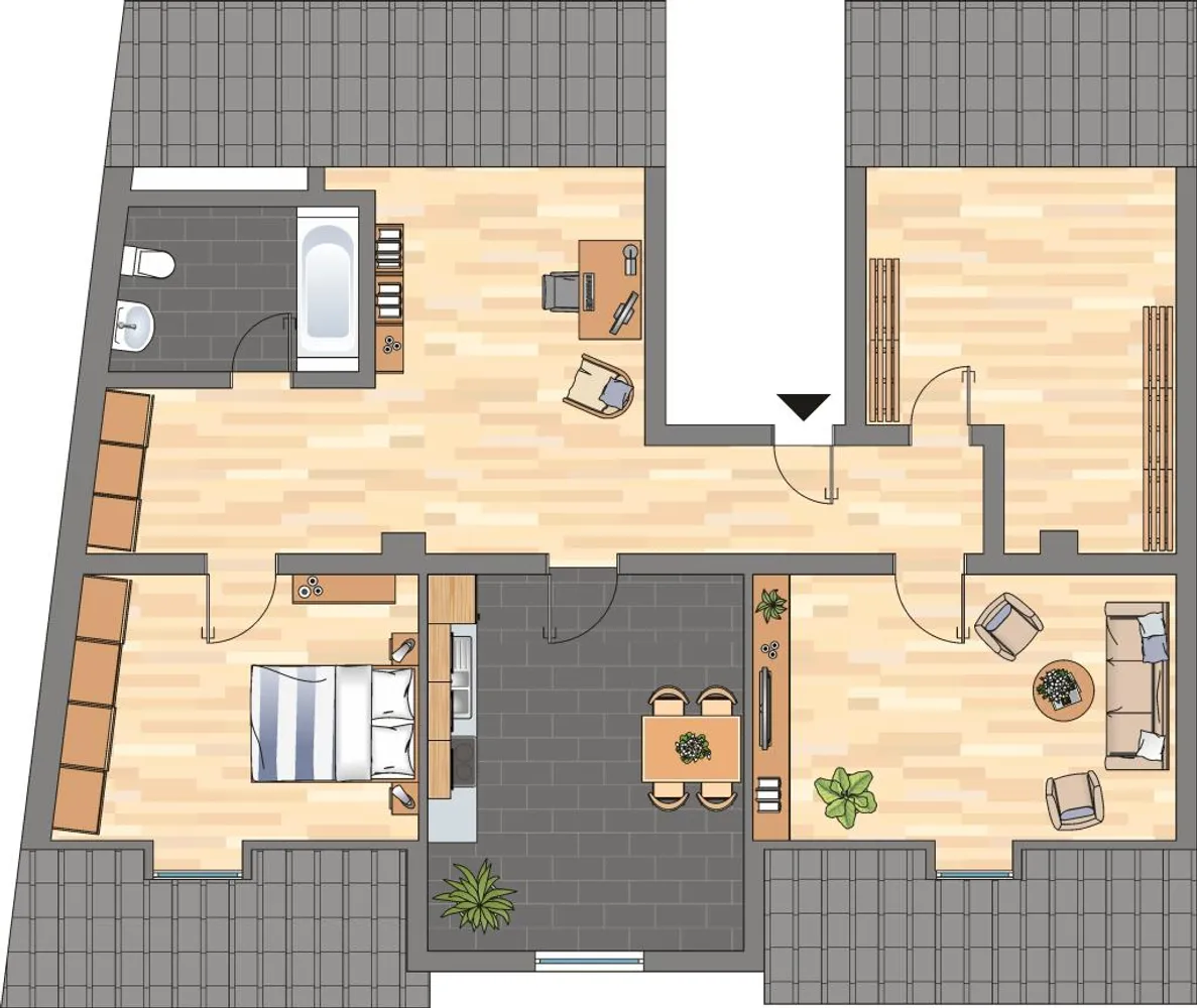 3 Zimmer Wohnung mit 70 m² in Essen – Bild 1
