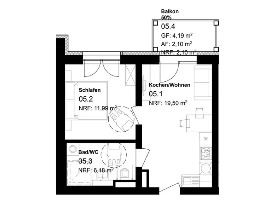 2 Zimmer Wohnung mit 40 m² in Sangerhausen – Bild 5