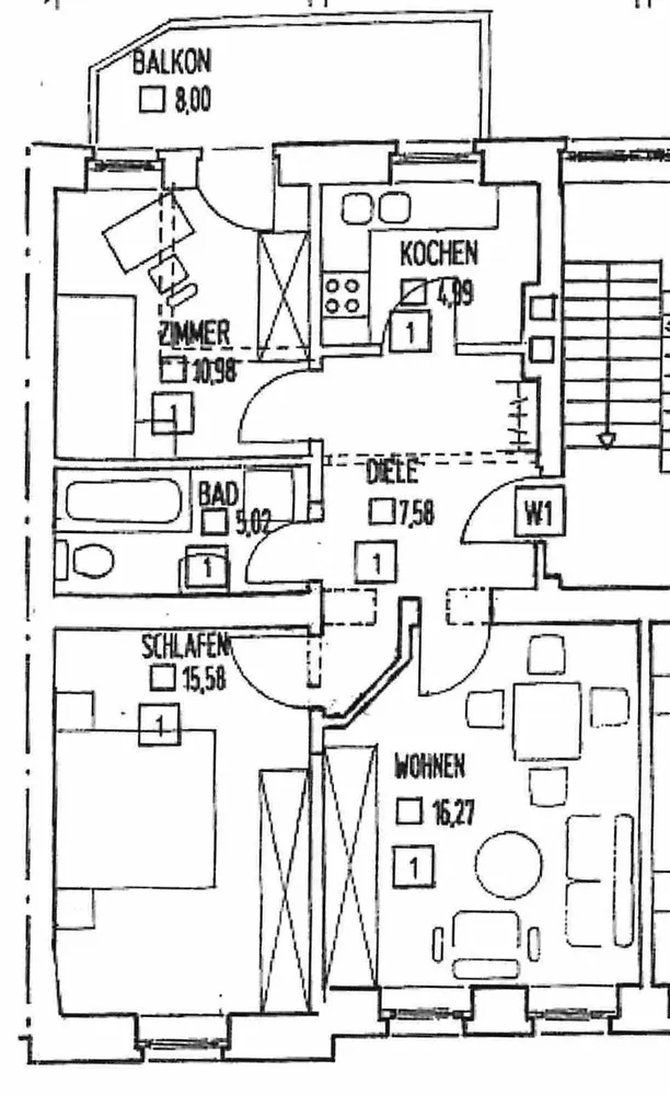 3 Zimmer Wohnung mit 67 m² in Erfurt – Bild 3
