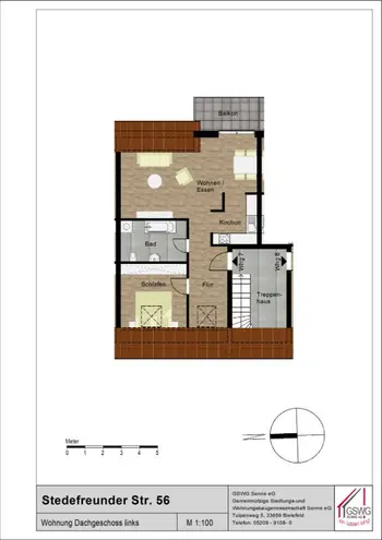 2 Zimmer Wohnung mit 59 m² in Bielefeld – Bild 3