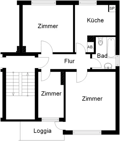 3 Zimmer Wohnung mit 65 m² in Bremen – Bild 3