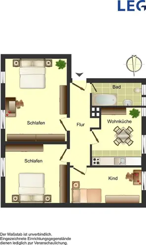 2 Zimmer Wohnung mit 44 m² in Osnabrück – Bild 3